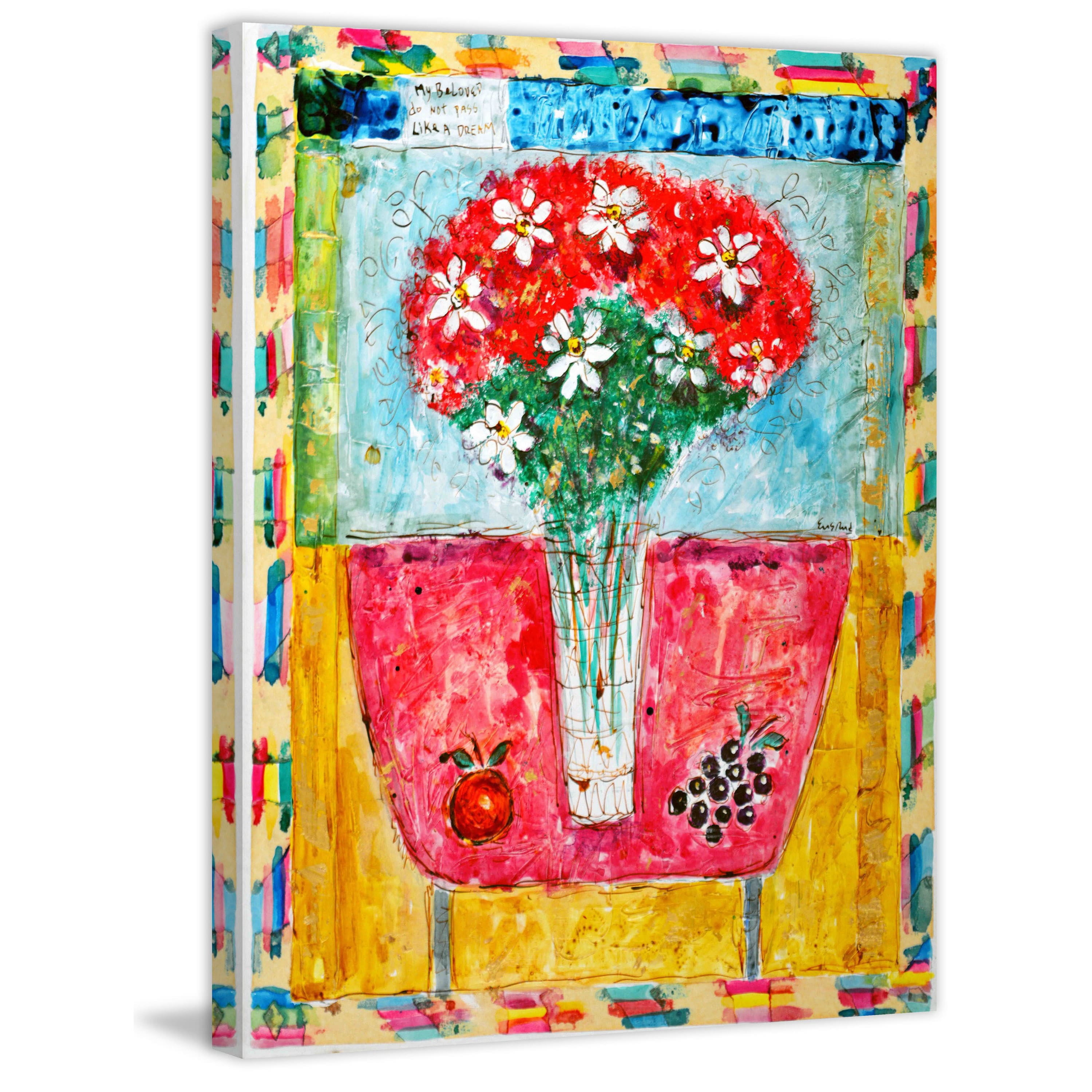 Marmont Hill "Beloved Bouquet Version 1" by Wayne Ensrud Painting Print on Canvas