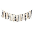 thumbnail image 4 of Raindrops 1Pcs Linen Burlap Banner Imitated Pennant Garland for Wedding Celebration and Festival 200x9.8in, 4 of 8