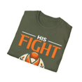 thumbnail image 4 of His Fight Is My Fight Leukemia Cancer Awareness Orange Month TShirt, 4 of 4