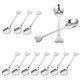 thumbnail image 5 of 12 piezas de acero inoxidable Love Fork cucharas de té cuchara de pastel cucharilla de café cuchara de café elegante accesorios de café para niños, 5 of 6