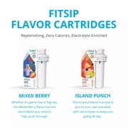 Cirkul 22oz Plastic Water Bottle Starter Kit With Blue Lid + 6 Flavor Cartridges