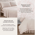 thumbnail image 3 of Mainstays All in One Reversible Comforter and Sheet set- 11 Piece, Queen, Cream Ruffle, 3 of 15