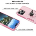 thumbnail image 2 of Ebizware for iphone 15 Pro Max Phone Case, 360° Rotatable Ring Holder Kickstand Case Heavy Duty Shockproof Magnetic Car Mount Supported Cover for iphone 15 Pro Max - Rose Gold, 2 of 8