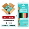thumbnail image 2 of Darice Colored Pencils Bulk, 24 Packs 288 Count 12 Colors, Pre-Sharpened Kid Coloring Book Pencils Set, Arts & Crafts School Supplies for Kids, 2 of 7