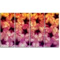 thumbnail image 2 of Close Up Purple Flower Design - Floral Canvas Art Print, 2 of 3