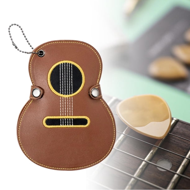 Estuche para púas de guitarra CUTICAT organizador de púas marrón 16,5 cm x 12,7 cm
