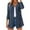 Navy, variant on Wdfiry Women's Cardigan Solid Color Casual Loose Open Front Outerwear Long Sleeve Comfort Fall Cardigan