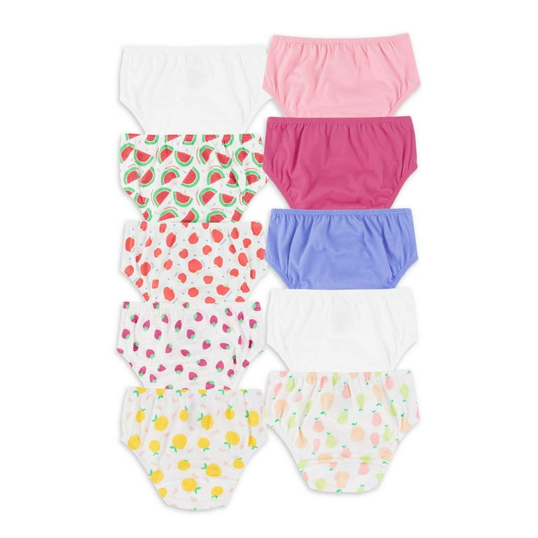 3 Pack Toddler Little Girls Kids Underwear Cotton Briefs Underpants Size 2T  3T 4T 5T 6T 