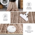thumbnail image 6 of 9x12 Area Rugs – Soft Non-Slip Low Pile Machine Washable Modern Design Carpet for Living Room Bedroom Dining Room Office Nursery Brown., 6 of 7