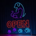 thumbnail image 3 of Glowneon Open Pet Shop Neon Signs, Welcome Sign for Pet Salon Vet, 3 of 4