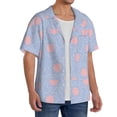 thumbnail image 2 of PAYOHTO Cute Girly Design Mens Hawaiian Casual Short-sleeved Shirt Tropical Summer Beach Button Down Shirts, 2 of 7