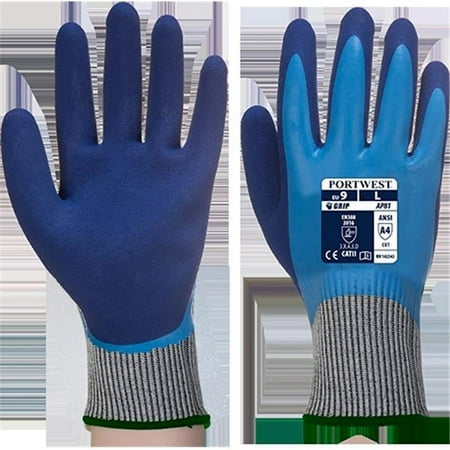 

Portwest AP81 Liquid Pro HR Cut Glove Blue Small