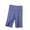 Blue, variant on Lenpel Women's Plus Size Capri Leggings Soft Comfy High Waisted Knee Length Workout Yoga Shorts Mid Thigh Shorts