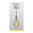 thumbnail image 5 of Satco 02433 - 60 watt 120 volt PS52 Medium Screw Base 2200K Dimmable Nostalgic (60PS52/AMBER/E26/VINTAGE/120V S2433), 5 of 12