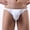 White, variant on Men Low Waist Breathable Big Pouch Briefs Swim Trunks Swimming Pants