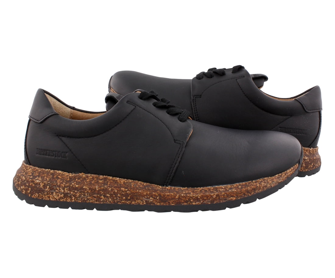 Birkenstock Wrigley Leather Unisex Shoes Size 3, Color: Black