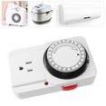 thumbnail image 1 of Mechanical Outlet Timer, US Plug 125V Easy  Basic Outlet Timer Wide Applicable 24 Hours Cycle  for Lights, 1 of 8