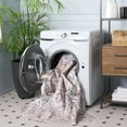 thumbnail image 4 of SAFAVIEH Arizona Gorica Distressed Polyester Machine Washable Area Rug, Peach/Beige, 4' x 6', 4 of 13