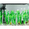thumbnail image 3 of "Artificial Seaweed Water Plants for Aquarium, Plastic Fish Tank Plant Decorations, 12 Inches Tall, Green, 3 of 4