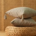 thumbnail image 3 of Home Decorative Pure Color Cotton Hemp Tassel Pillow Cover For Home Simple Art Style Square Pillow Cushion Cover Without Core, 3 of 7
