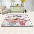 thumbnail image 2 of SKYSONIC Couple Cute Piglets Non-Slip Area Rug, Sweet Valentines Day Floor Carpet Comfort Floor Mats Decor for Indoor Front Porch,Living Room, Bedroom,Kitchen,72"x48", 2 of 5