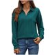 thumbnail image 3 of Camisas de vestir para mujer,Blusa de manga larga para mujer, cuello redondo, botones delanteros, camisa informal de color liso, tela de rayón suave, ideal para uso diario y en casa, sopatenor, 3 of 9