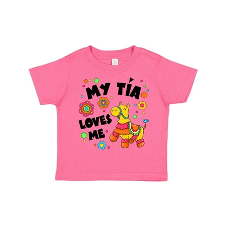 

Inktastic My Tía Loves Me- Cute Piñata Gift Toddler Boy or Toddler Girl T-Shirt