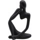 thumbnail image 1 of Estatua del pensador, estatua de escultura abstracta del pensador de resina, izquierda negra-- Bolígrafo Bolígrafo Bolígrafo de papelería, 1 of 5