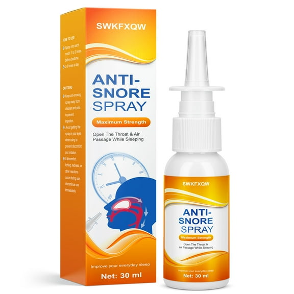 Anti Snoring Devices, Anti Snoring Spray for Men & Women, Nasal Spray for Better Breathing, Perfect Snoring Solution-Effectively Open Throat & Air Passage for Restful Sleep, 1 Fl Oz