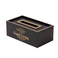 thumbnail image 1 of Estante de papel de impresión Elegante Royal Office Car Home Rectángulo en forma de caja de pañuelos Contenedor Toalla Servilletero Titular de pañuelos Methold JJ20001-05B, 1 of 7