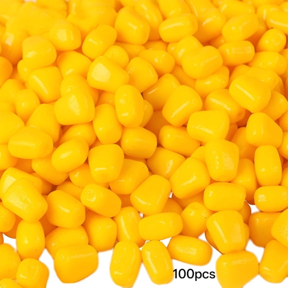 BESTSKY 100Pcs Fake Corns Soft Bait Fishing Lure Silicone Artificial Floating Carp Bait