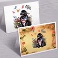 thumbnail image 3 of Newfoundland Celebrates Spring and Enjoys a Happy Easter 7x5in Folded Greeting Card Newfie Dog Lover Gifts Single Note Card with Envelope - 02001, 3 of 5