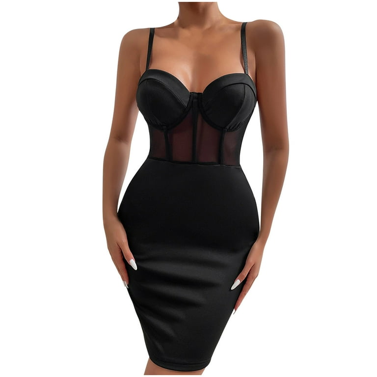 Women's Sexy Sling Solid Color Stitching Corset Women's Sexy Sling Solid Color Stitching Corset