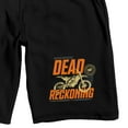 thumbnail image 2 of Mission: Impossible Dead Reckoning Motorbike and IMF Logo Men's Black Lounge Shorts-Large, 2 of 5