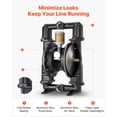 thumbnail image 2 of KFFKFF Air Operated Double Diaphragm Pump Pneumatic Waste Oil Pump 35 GPM 114 PSI, 2 of 9