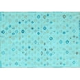 thumbnail image 1 of Ahgly Company Indoor Rectangle Abstract Light Blue Modern Area Rugs, 2' x 4', 1 of 4