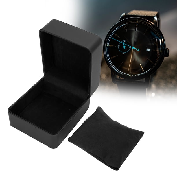 Caja De Almacenamiento De Reloj De Cuero PU, Caja De Regalo Con Almohada Suave Para Reloj, Collar, Pulsera