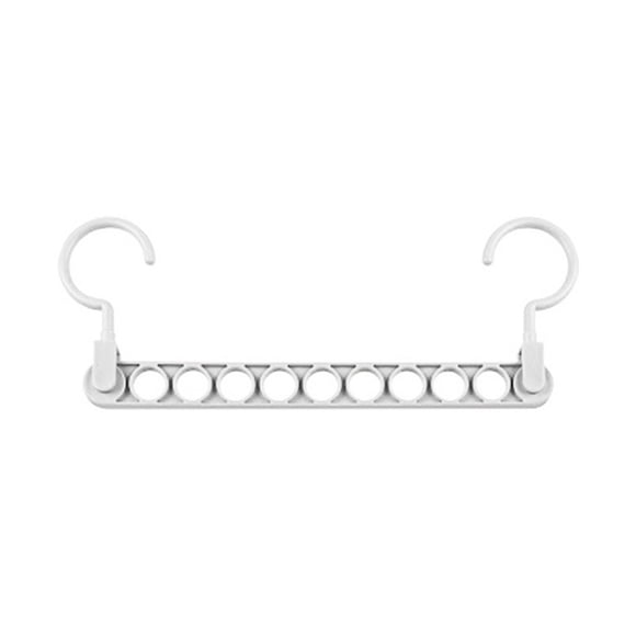 Fiudx Percha Antideslizante con 9 Agujeros Giratorios, Flexible para Uso Horizontal y Vertical, Ahorra Espacio En El Hogar, Ideal para Uso En Seco y Húmedo, Organización Práctica, Tamaño 31,5 X 13 Cm