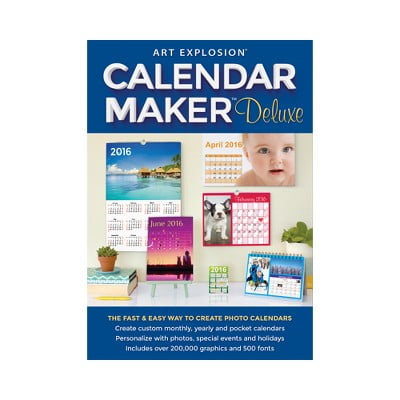 Avanquest 42721-E Art Explosion Calendar Maker Deluxe Software Applications