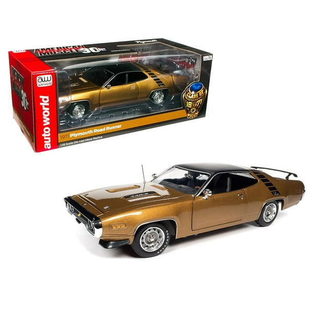 自動車 American Muscle 1971 Plymouth RoadRunner Autoworld AMM1258 1971 Plymouth RoadRunner 440 Plus 6 Hardtop GY8