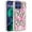 Purple, variant on For Moto G Stylus 5G 2025 Lavished Floral Butterfly Bling Stones Hybrid Case - Silver