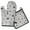 Boston Terrier-1, variant on Black Corgi Kitchen Oven Mitt and Pot Holder Sets 2 Pcs for Baking, Cooking and Grilling, Heat Resistant Up To 392 °F