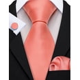 thumbnail image 2 of Set de Corbata Barry.Wang a Cuadros con Pañuelo, 2 of 6