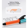 thumbnail image 4 of FARERY Travel Size Mini Curling Iron, 1/2" Ceramic Mini Hair Curler for Short Hair, Blue, 4 of 8