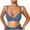 Blue, variant on Women Everyday Bras Lace Trim Ruffle Supportive Balconette No Underwire Comfort Push Up Bras for Women