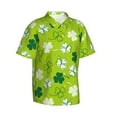 thumbnail image 2 of Disketp Hawaiian Shirts For Men,St Patrick'S Day7 Print Mens Casual Short Sleeve Button Down Shirts Beach Shirt, 2 of 8