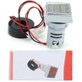 thumbnail image 3 of Herwey Current Meter Indicator Lamp,Current Signal Indicator Universal 2‑Display Square Lamp Light 60~500V AC AD16‑22FVA,Current Square Signal Light, 3 of 8