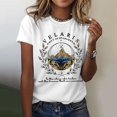 thumbnail image 2 of WEAIXIMIUNG T-Shirts Drôles Humour Adulte T-Shirt d'Été Décontracté pour Femme Imprimé à Manches Courtes Col Rond, 2 of 4