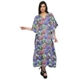 thumbnail image 5 of Moomaya Ladies Plus Size Kaftan Summer Wear Beach Coverup Kimono Caftan Dress - L-XL, 5 of 6