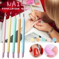 Cuticle Knife, Cuticle Remover Pen, Double-Sided Cuticle Cutter and Pusher for Manicure and Pedicure, 5 Pack Nail Care Tools with Ergonomic Handle and Sharp Blade, 15cm Length